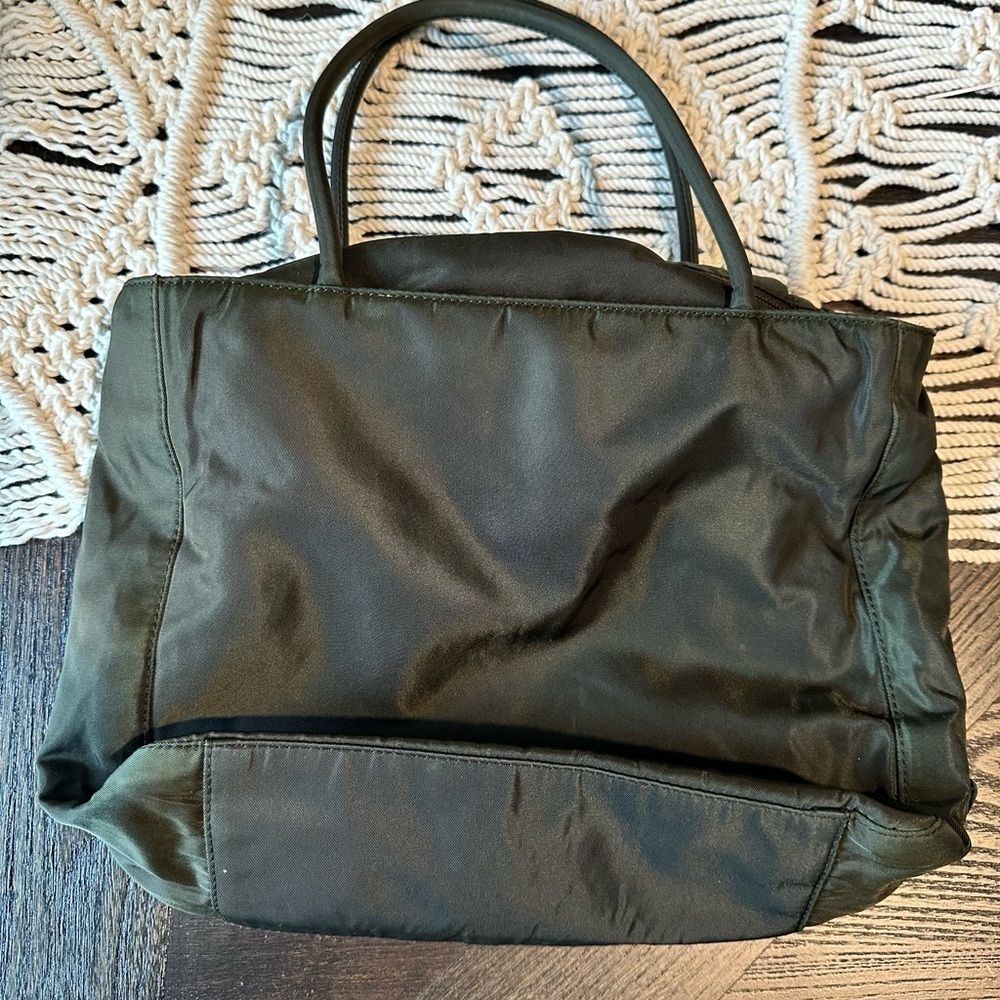 Green Prada Nylon Tote Bag w/ Authentication Card - Picture 8 of 11